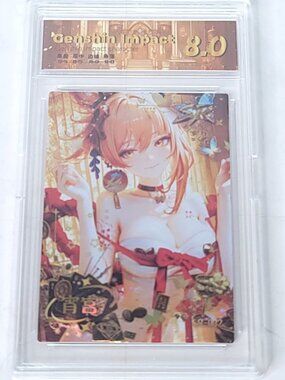Yoimiya Ribbon Waifu Anime Trading Card Encased Genshin Impact Collection SLAB